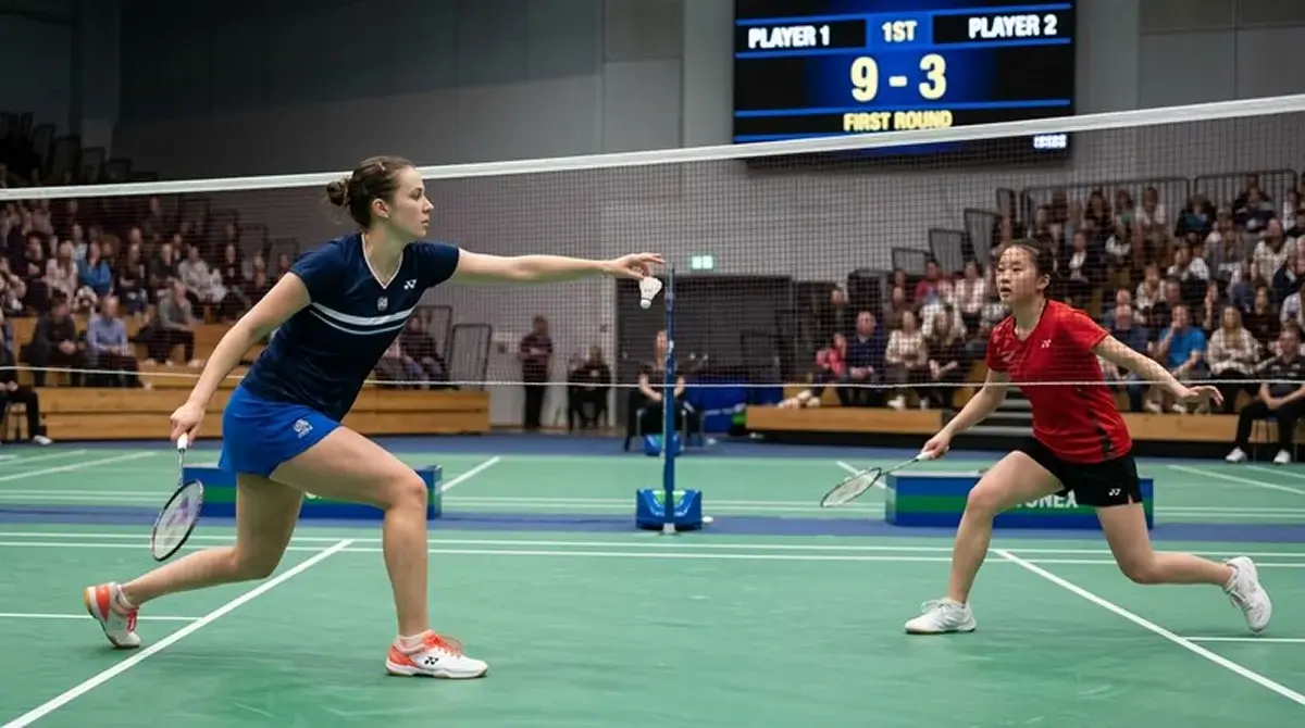Badminton-Favorit mit Handicap-Vorgabe im Erstrundenspiel eines Super-1000-Turniers – Satzhandicap-Analyse