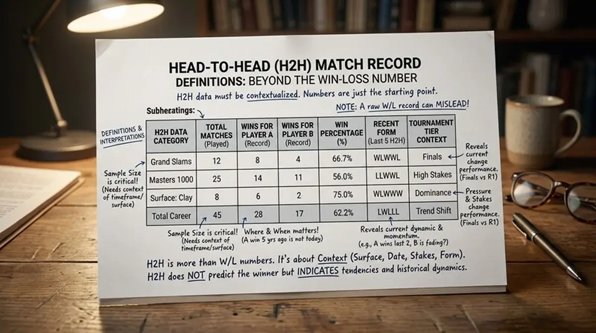 H2H-Definition und Statistik-Grundlagen für Badminton-Kombiwetten-Analyse mit direkten Spielerbilanzen
