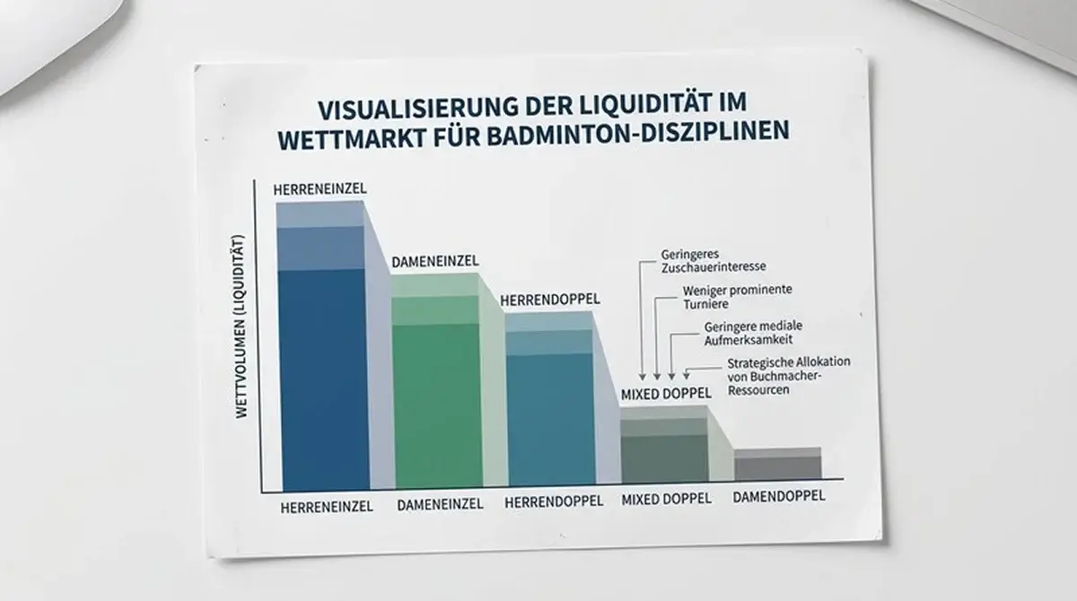 Geringe Liquidität im Badminton Mixed-Doppel führt zu weniger präzisen Linien bei GGL-Buchmachers