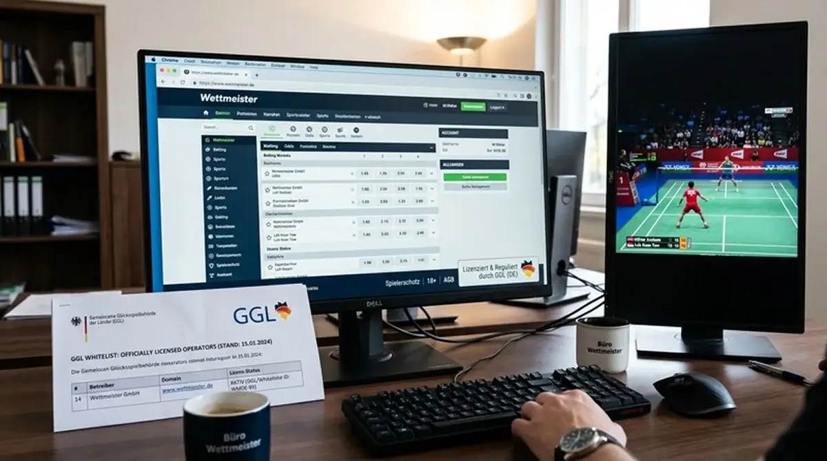 GGL-Whitelist 2026 für Badminton-Wetter – lizenzierte Sportwetten-Anbieter in Deutschland
