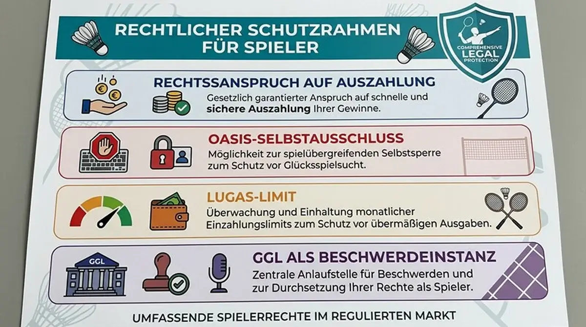 Rechtliche Schutzrechte für Badminton-Wetter bei GGL-lizenzierten Sportwetten-Anbietern in Deutschland