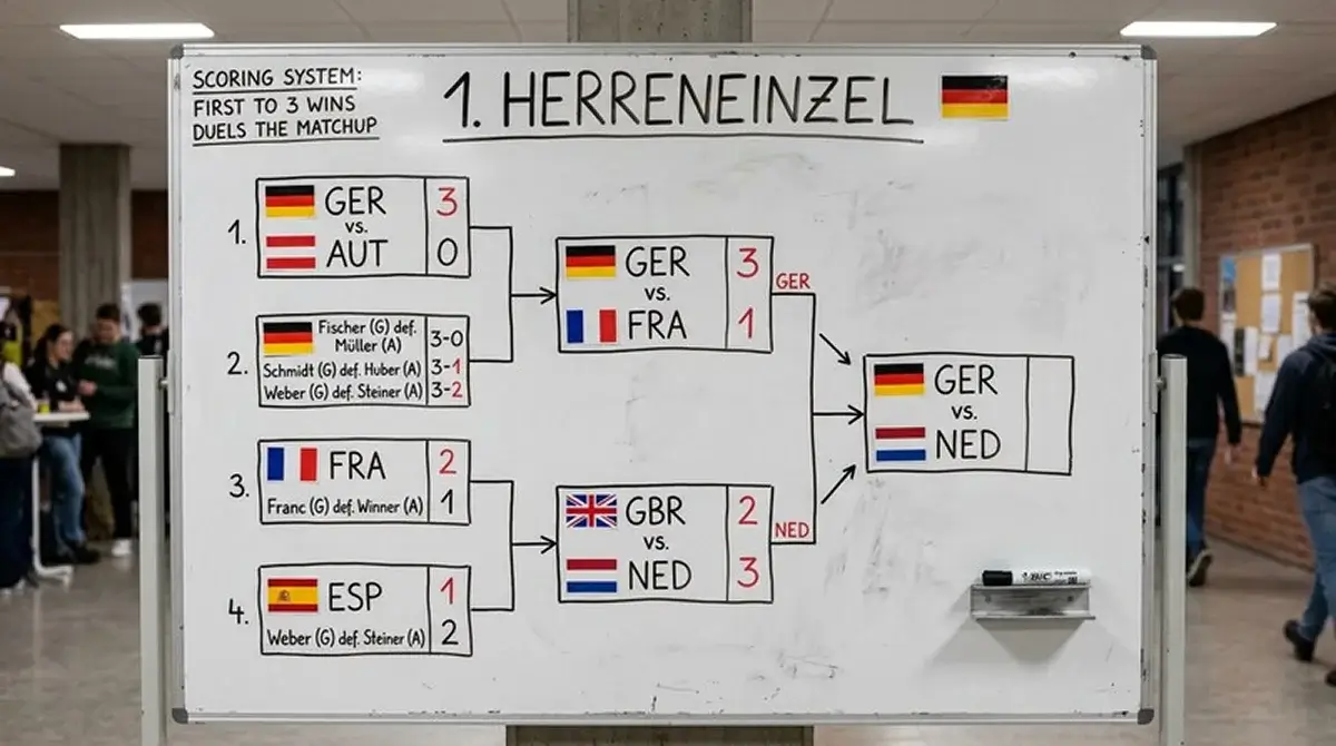 Thomas Cup Format Nationalteam-Duelle fünf Einzelmatches Gruppenphase Badminton 2026