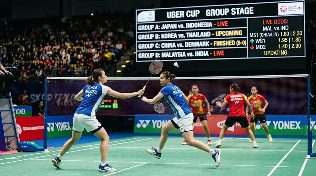 Uber Cup 2026 Gruppenphase Wetten Marktdichte und Datenverfügbarkeit für Kombiwetten
