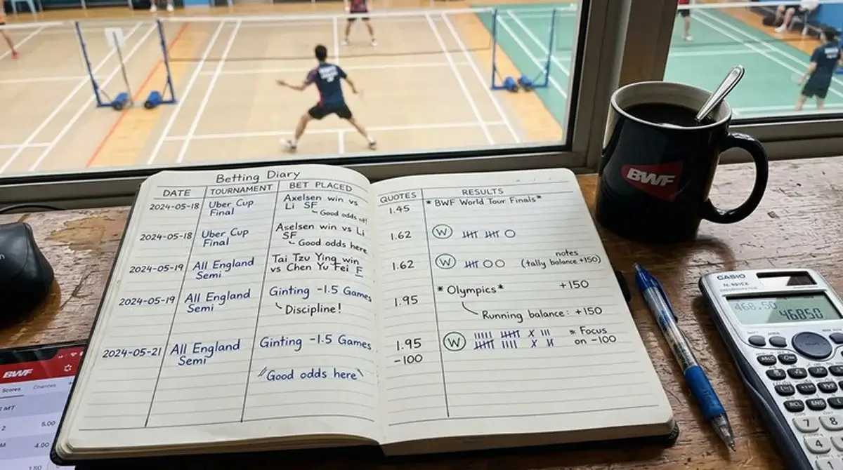 Wetttagebuch für Badminton-Kombiwetten systematisch führen und Ergebnisse auswerten