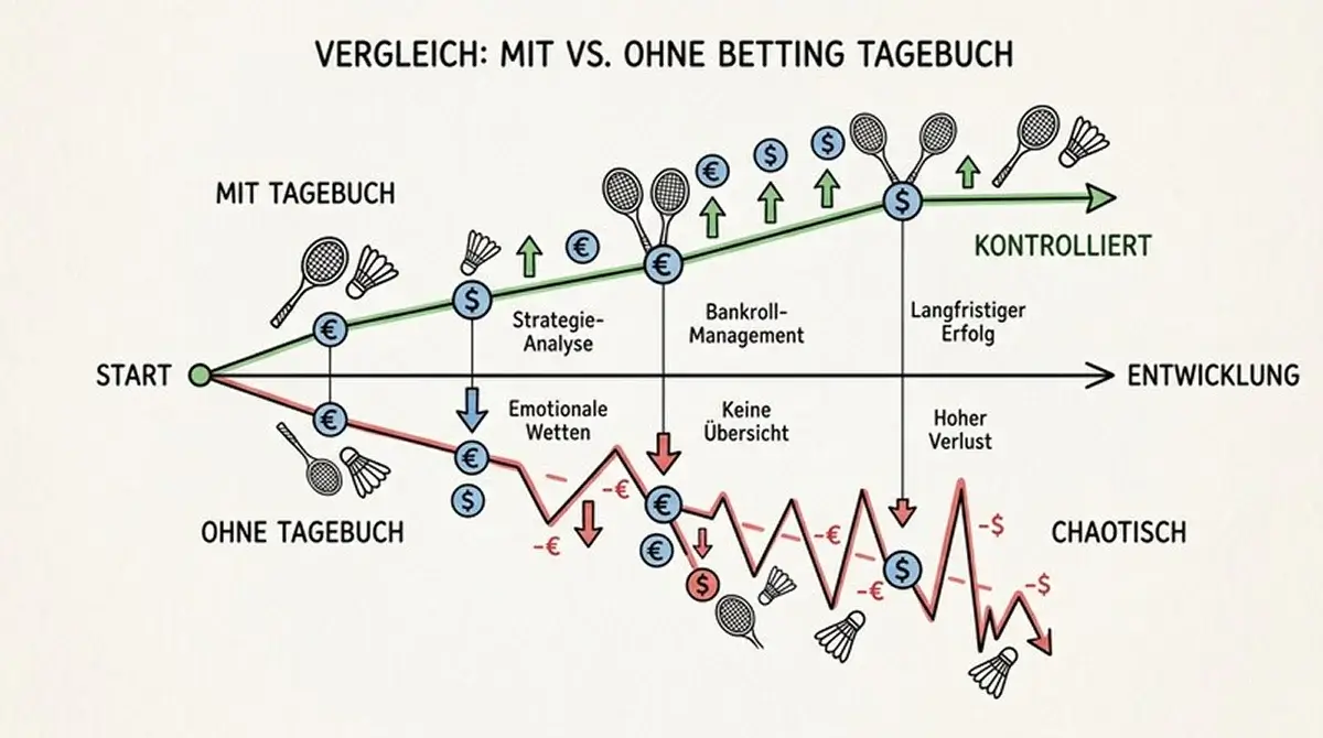 Konzeptdarstellung eines Wetttagebuches als Analyse-Tool für Badminton-Kombiwetten-Verbesserung